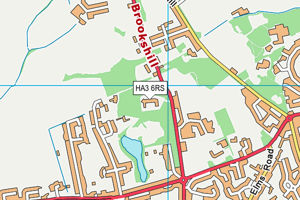 HA3 6RS map - OS VectorMap District (Ordnance Survey)