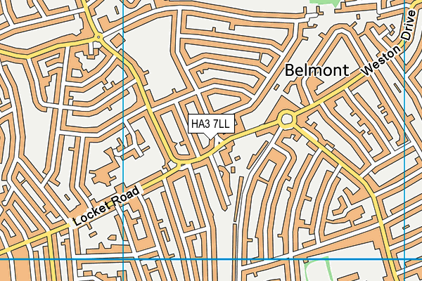 HA3 7LL map - OS VectorMap District (Ordnance Survey)