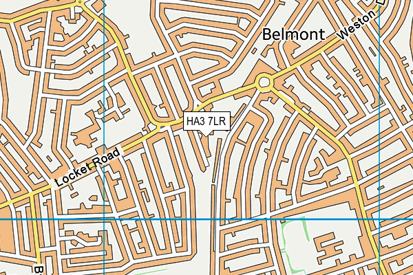 HA3 7LR map - OS VectorMap District (Ordnance Survey)