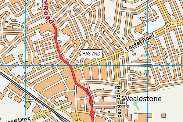 HA3 7ND map - OS VectorMap District (Ordnance Survey)