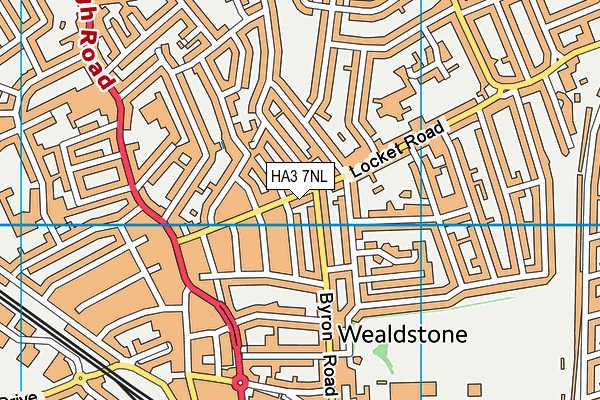 HA3 7NL map - OS VectorMap District (Ordnance Survey)