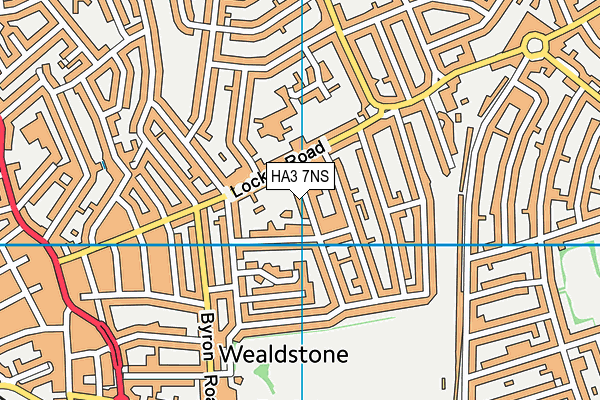 HA3 7NS map - OS VectorMap District (Ordnance Survey)