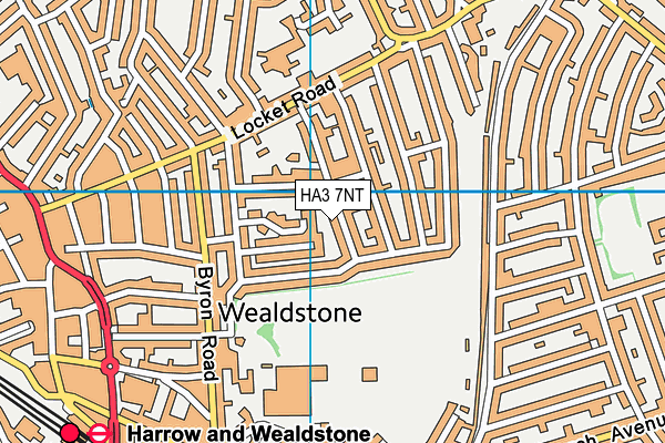 HA3 7NT map - OS VectorMap District (Ordnance Survey)