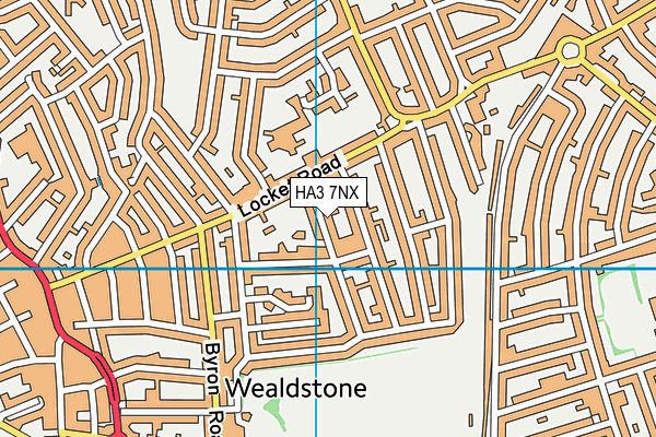 HA3 7NX map - OS VectorMap District (Ordnance Survey)