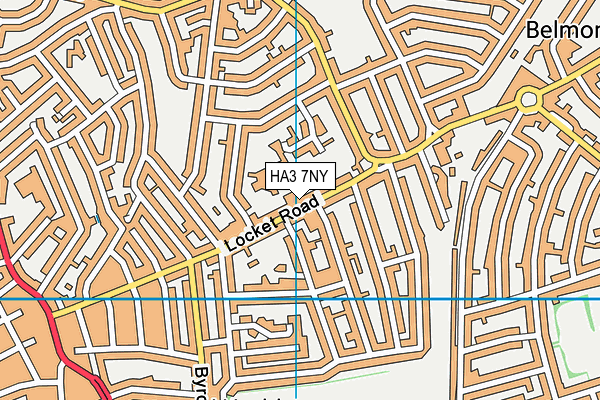 HA3 7NY map - OS VectorMap District (Ordnance Survey)