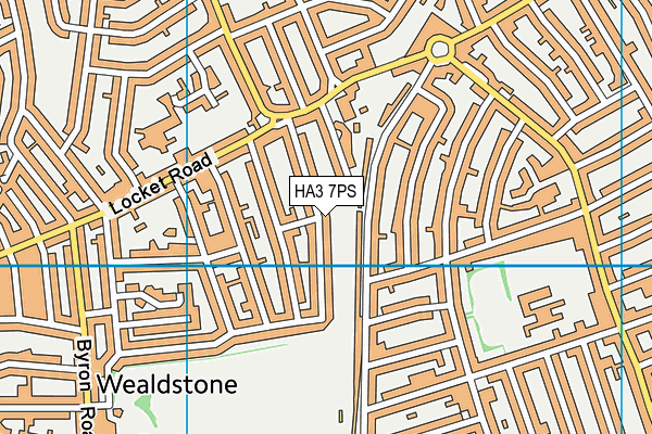 HA3 7PS map - OS VectorMap District (Ordnance Survey)