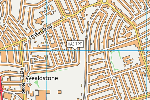 HA3 7PT map - OS VectorMap District (Ordnance Survey)