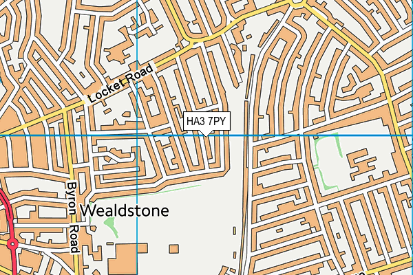 HA3 7PY map - OS VectorMap District (Ordnance Survey)