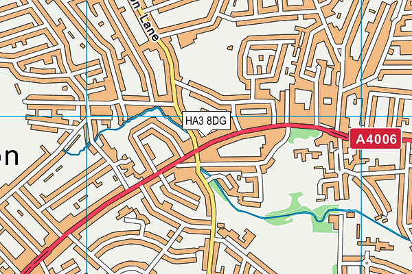 HA3 8DG map - OS VectorMap District (Ordnance Survey)