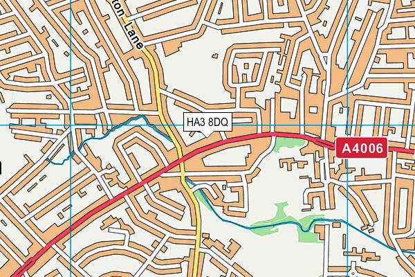 HA3 8DQ map - OS VectorMap District (Ordnance Survey)