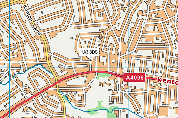 HA3 8DS map - OS VectorMap District (Ordnance Survey)