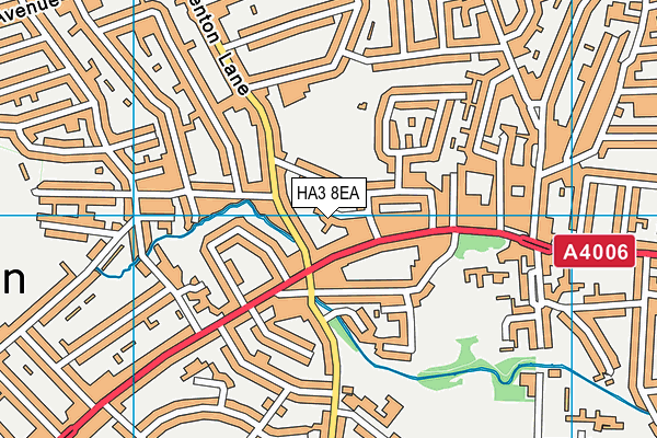 HA3 8EA map - OS VectorMap District (Ordnance Survey)