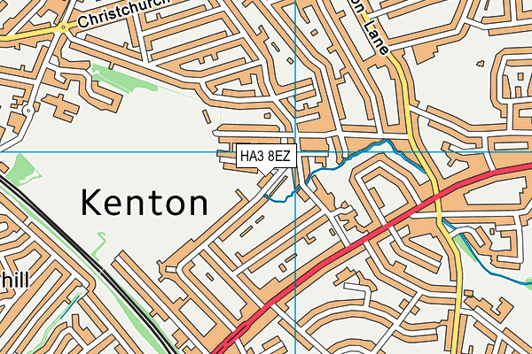 HA3 8EZ map - OS VectorMap District (Ordnance Survey)