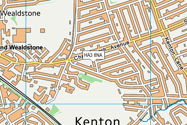 HA3 8NA map - OS VectorMap District (Ordnance Survey)