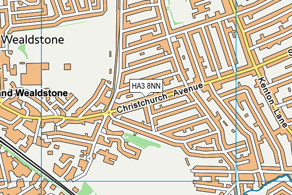 HA3 8NN map - OS VectorMap District (Ordnance Survey)