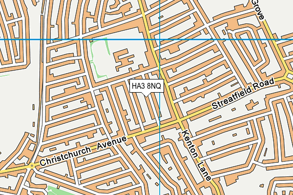 HA3 8NQ map - OS VectorMap District (Ordnance Survey)