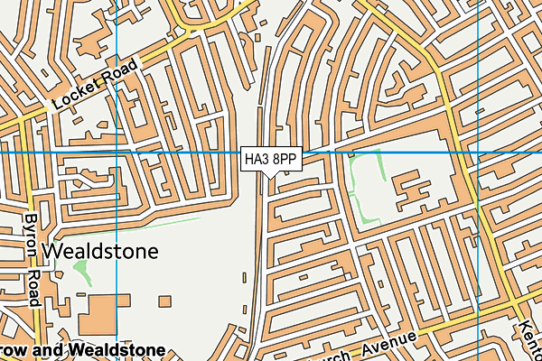 HA3 8PP map - OS VectorMap District (Ordnance Survey)