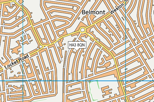HA3 8QN map - OS VectorMap District (Ordnance Survey)