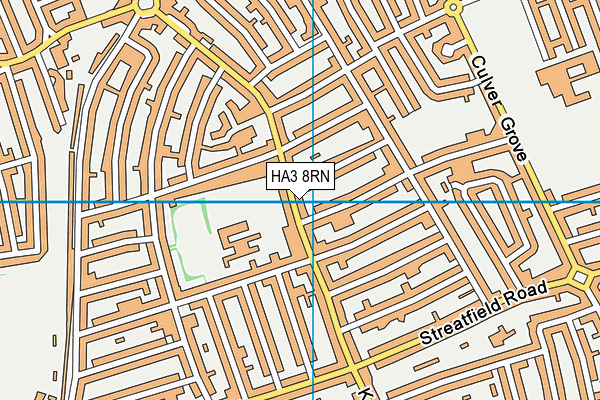 HA3 8RN map - OS VectorMap District (Ordnance Survey)