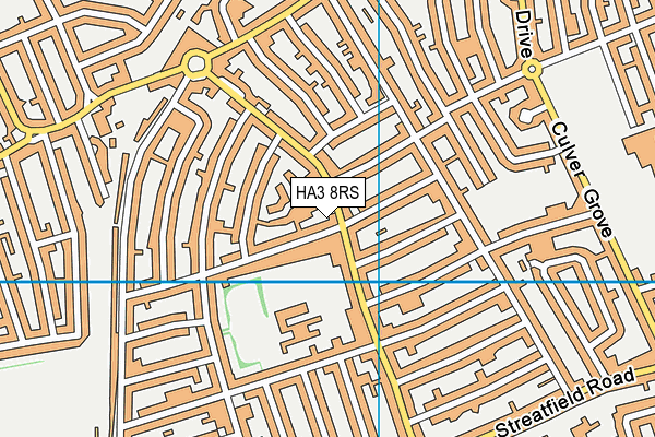 HA3 8RS map - OS VectorMap District (Ordnance Survey)