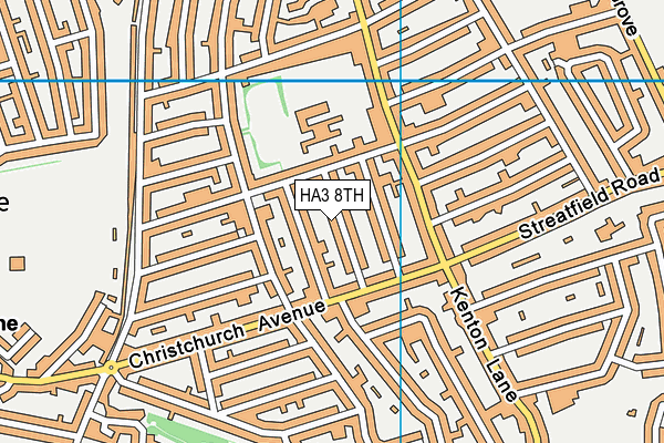 HA3 8TH map - OS VectorMap District (Ordnance Survey)