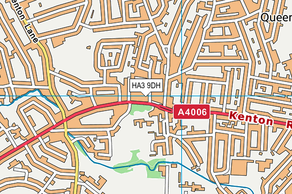 HA3 9DH map - OS VectorMap District (Ordnance Survey)