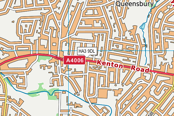 HA3 9DL map - OS VectorMap District (Ordnance Survey)