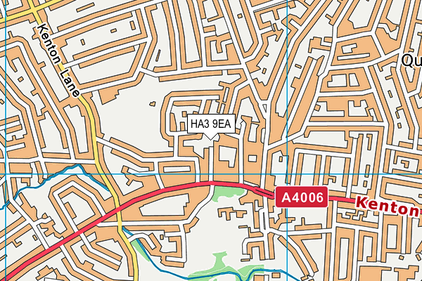 HA3 9EA map - OS VectorMap District (Ordnance Survey)