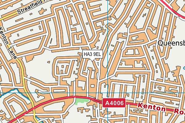 HA3 9EL map - OS VectorMap District (Ordnance Survey)