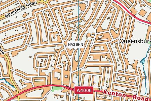 HA3 9HN map - OS VectorMap District (Ordnance Survey)