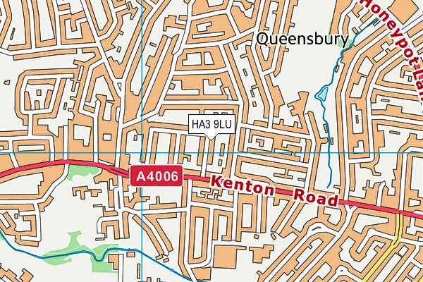 HA3 9LU map - OS VectorMap District (Ordnance Survey)