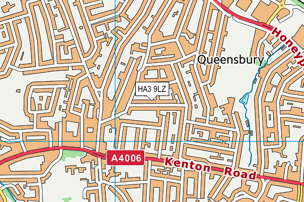 HA3 9LZ map - OS VectorMap District (Ordnance Survey)