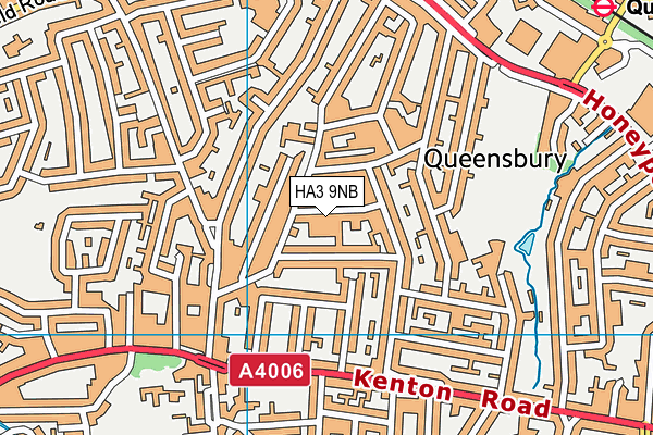 HA3 9NB map - OS VectorMap District (Ordnance Survey)