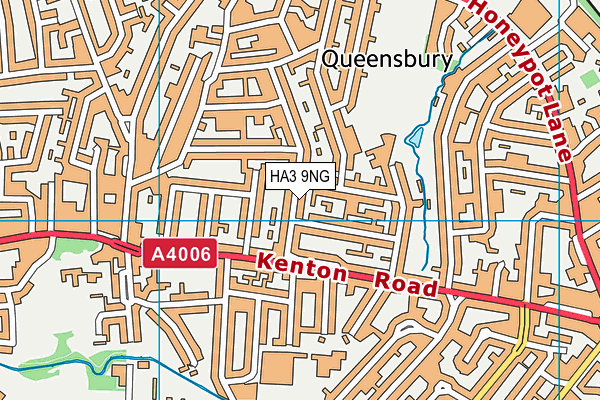 HA3 9NG map - OS VectorMap District (Ordnance Survey)