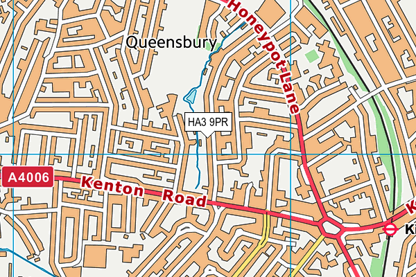 HA3 9PR map - OS VectorMap District (Ordnance Survey)