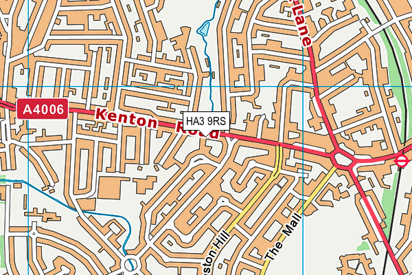 HA3 9RS map - OS VectorMap District (Ordnance Survey)