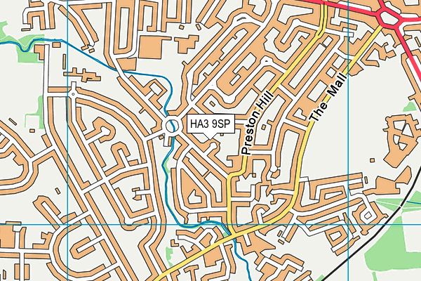 HA3 9SP map - OS VectorMap District (Ordnance Survey)