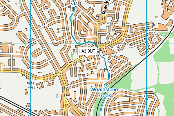 HA3 9UT map - OS VectorMap District (Ordnance Survey)