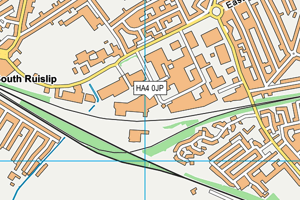 HA4 0JP map - OS VectorMap District (Ordnance Survey)