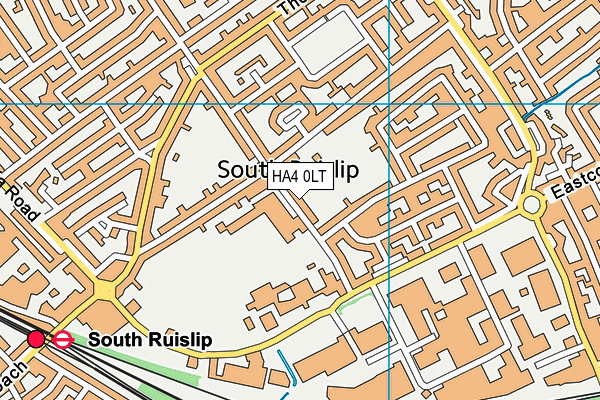 HA4 0LT map - OS VectorMap District (Ordnance Survey)