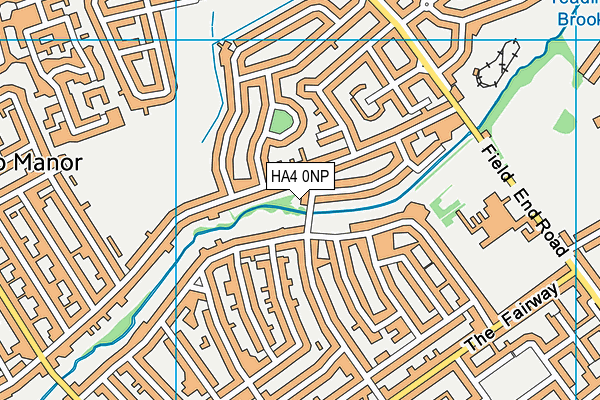 HA4 0NP map - OS VectorMap District (Ordnance Survey)