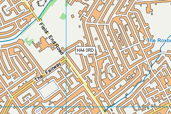 HA4 0RD map - OS VectorMap District (Ordnance Survey)