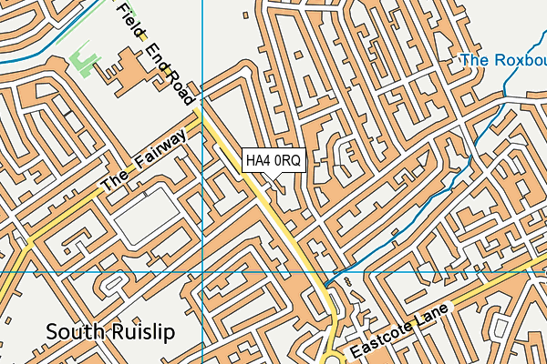 HA4 0RQ map - OS VectorMap District (Ordnance Survey)
