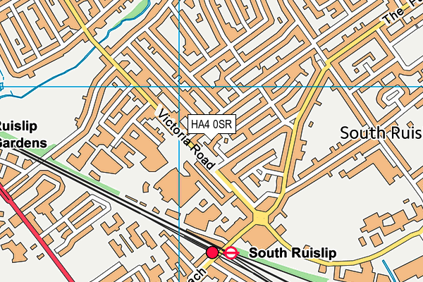 HA4 0SR map - OS VectorMap District (Ordnance Survey)