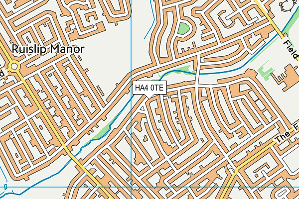 HA4 0TE map - OS VectorMap District (Ordnance Survey)