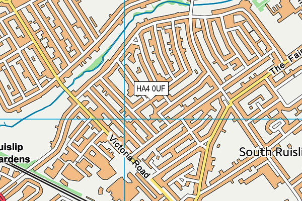 HA4 0UF map - OS VectorMap District (Ordnance Survey)