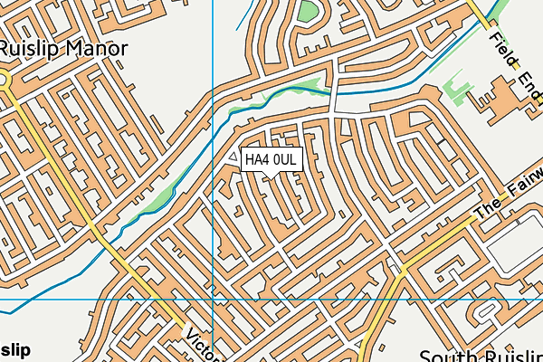 HA4 0UL map - OS VectorMap District (Ordnance Survey)