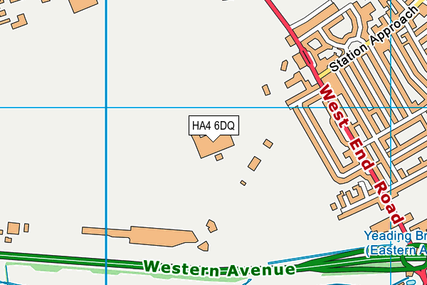 HA4 6DQ map - OS VectorMap District (Ordnance Survey)