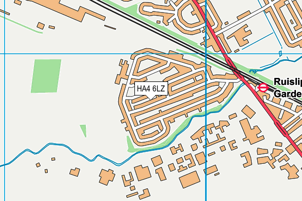 HA4 6LZ map - OS VectorMap District (Ordnance Survey)
