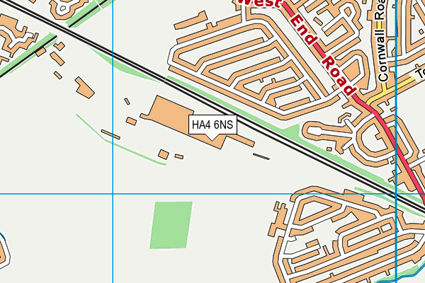 HA4 6NS map - OS VectorMap District (Ordnance Survey)